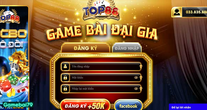 Top88 - Cổng game bài đổi thưởng hàng đầu quốc tế khiến người chơi say mê
