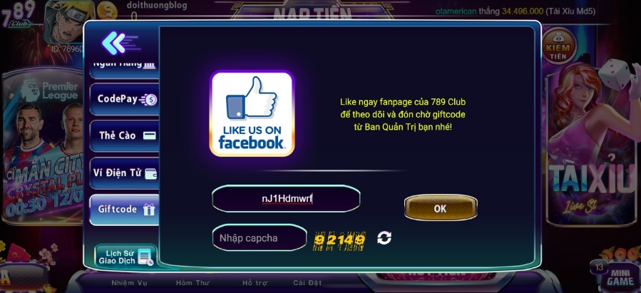 Hướng dẫn nhận Giftcode 789 Club từ chuyên gia