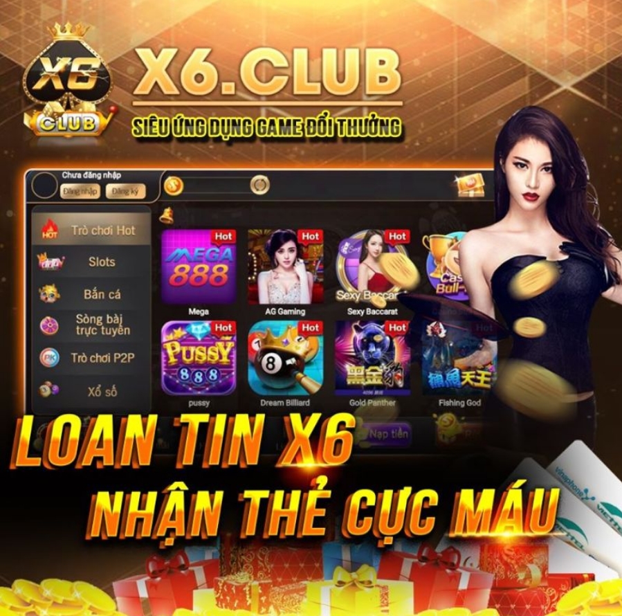 Nạp thẻ nhận ngay Giftcode X6 Club giá trị